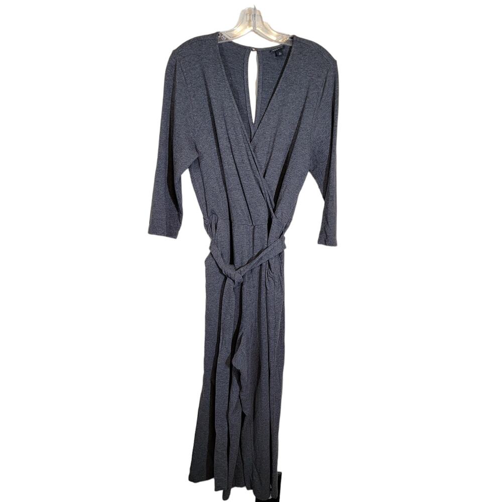 Torrid Women's Stretchy Jersey Knit Jumpsuit Wide Leg Gray Size 0 (12/ Large)